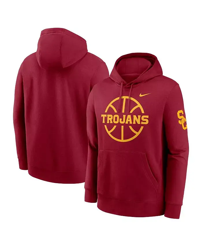 

Мужская баскетбольная толстовка с капюшоном Cardinal USC Trojans Icon Club Fleece Nike