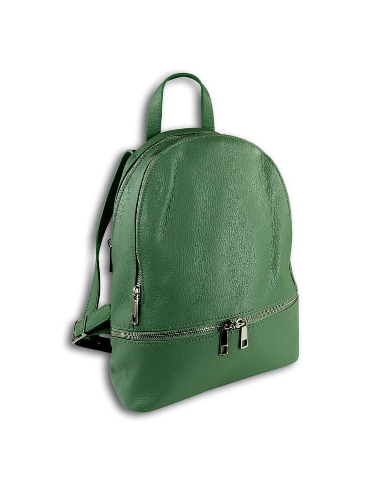 

Кожаный городской рюкзак Toscanto, светло-зеленый, примерно 32 см