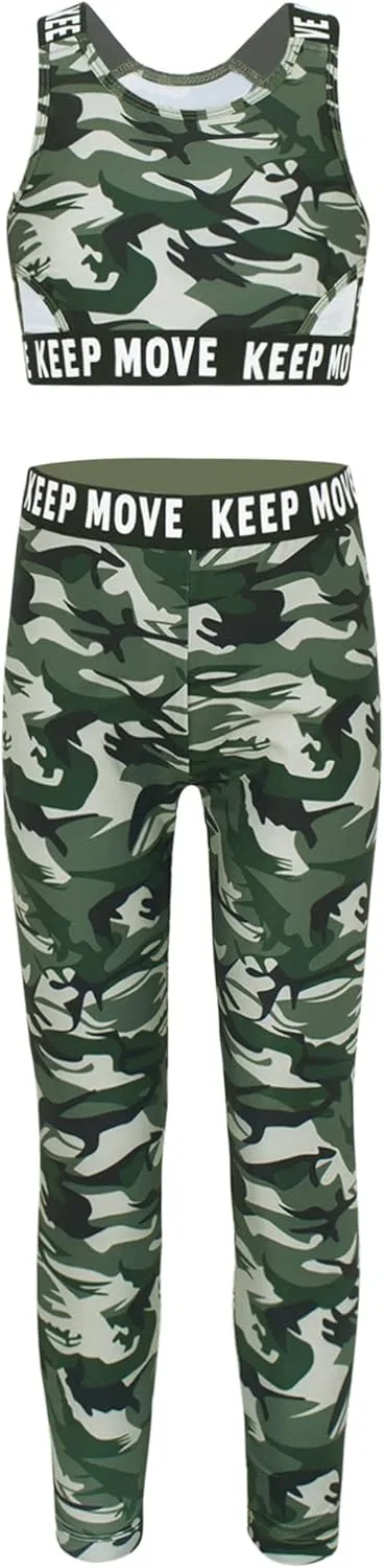 Детский спортивный костюм из 2 предметов dPois, Camouflage Green — фото 3