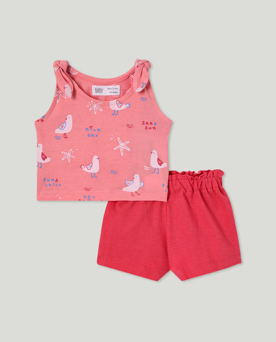 

Комплект из двух предметов для девочки Baby El Corte Inglés, розовый