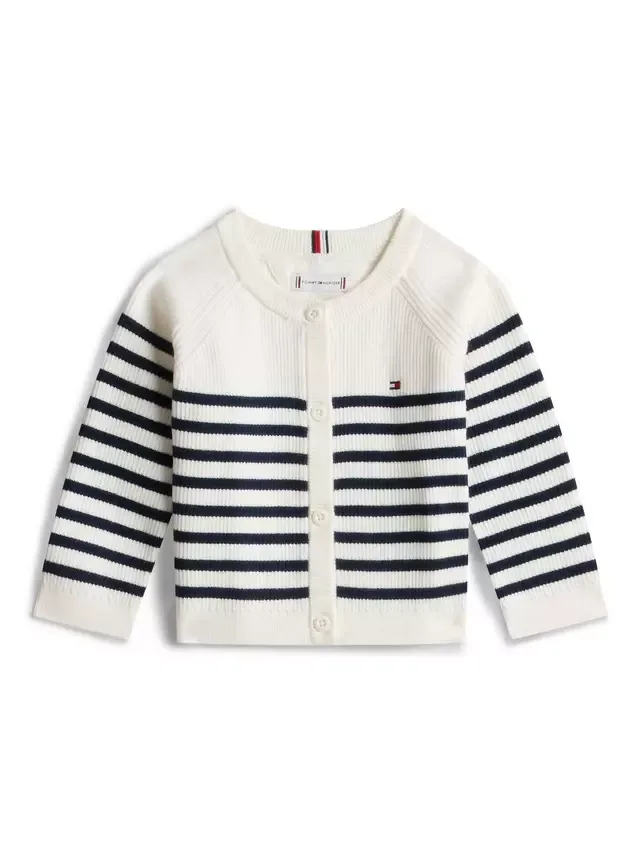 Детский вязаный полосатый кардиган, разноцветный Tommy Hilfiger