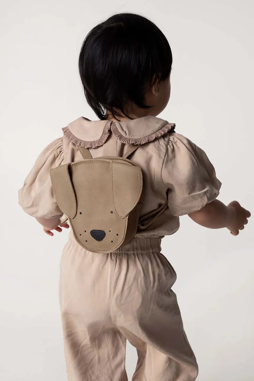 

Кожаный рюкзак для детей Kapi Classic Backpack Dog Donsje, коричневый