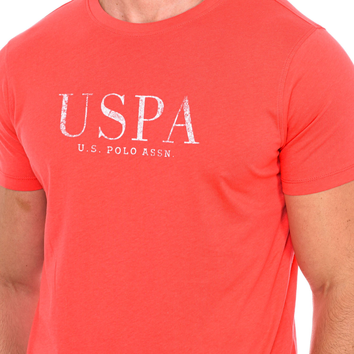 Футболка с коротким рукавом 67953 U.S. Polo Assn, оранжевый — фото 2