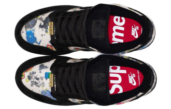 Кроссовки x supreme sb dunk low Nike, черный — фото 3