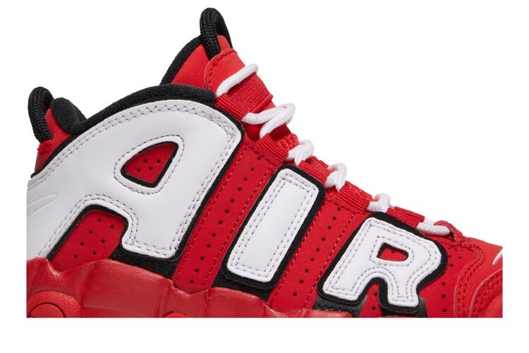 Кроссовки Nike Air More Uptempo QS PS 'University Red', красный — фото 2