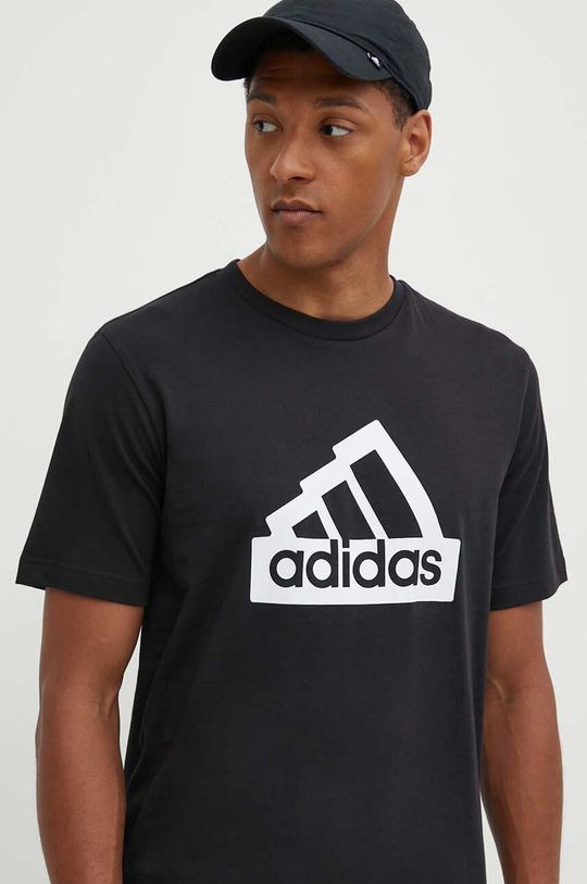 

Хлопковая футболка Essentials adidas, черный