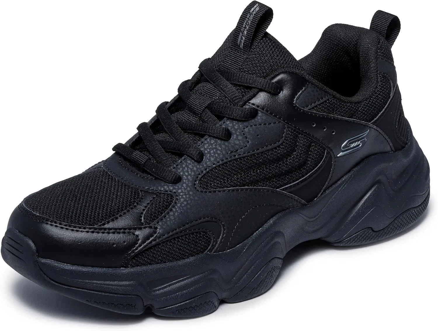 Мужские повседневные кроссовки Skechers Bobs Diego-Fusion Motion на шнуровке, можно стирать в машинке, 2-Black