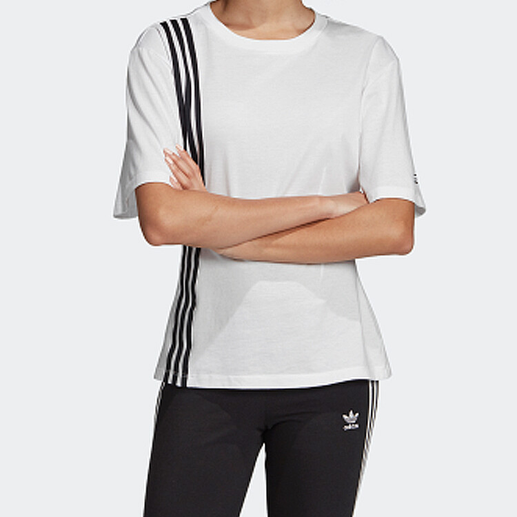 Футболка женская белая Adidas Originals — фото 3