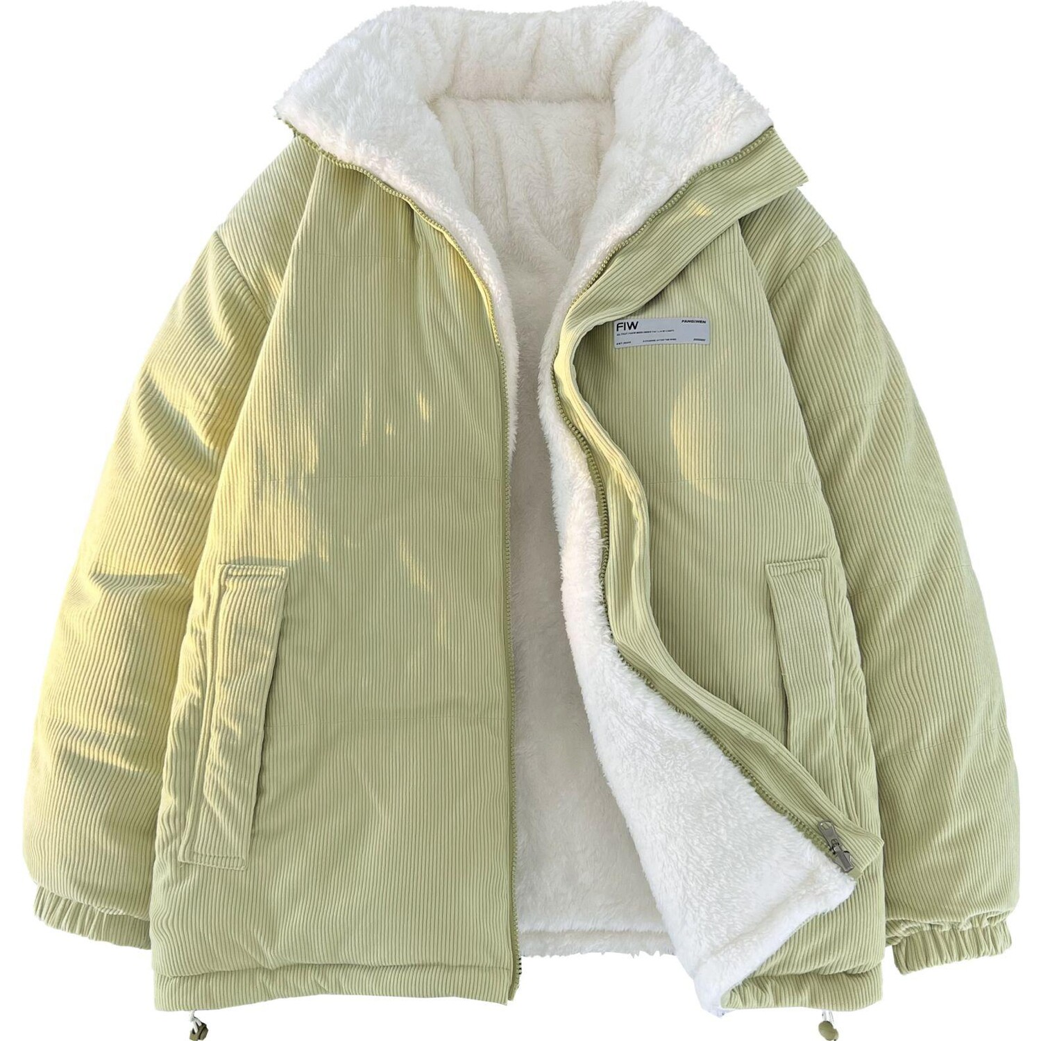 

Стеганая куртка унисекс F.I.W FANGIWEN Reversible, горчично-зеленый