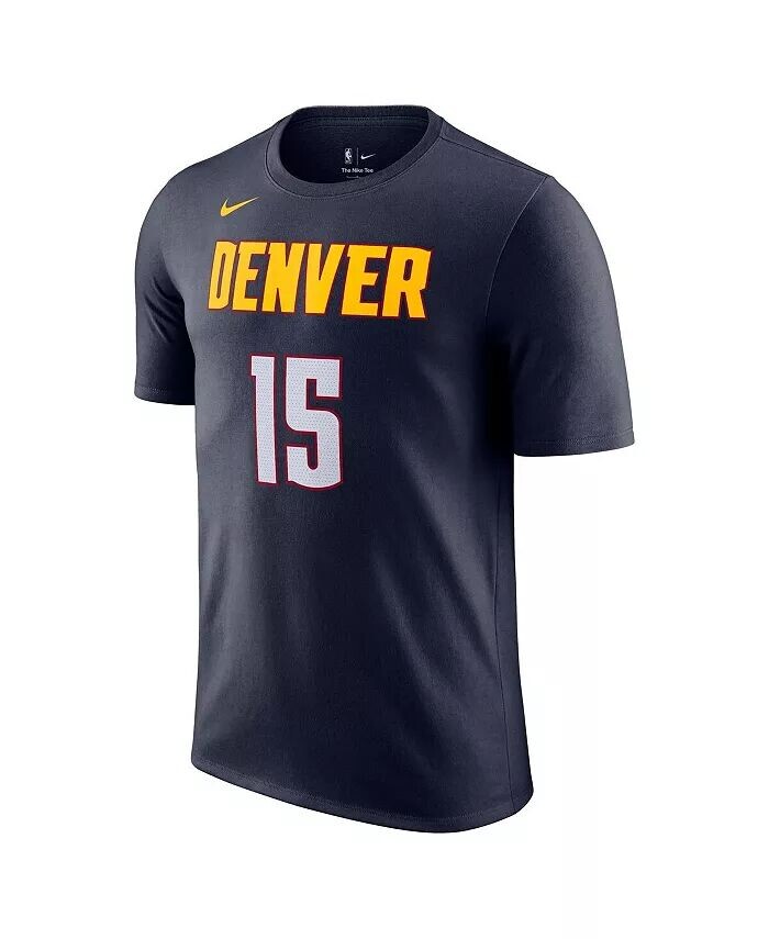 Мужская темно-синяя футболка Nikola Jokic Denver Nuggets Icon 2022, 23 с именем и номером Nike, синий — фото 3