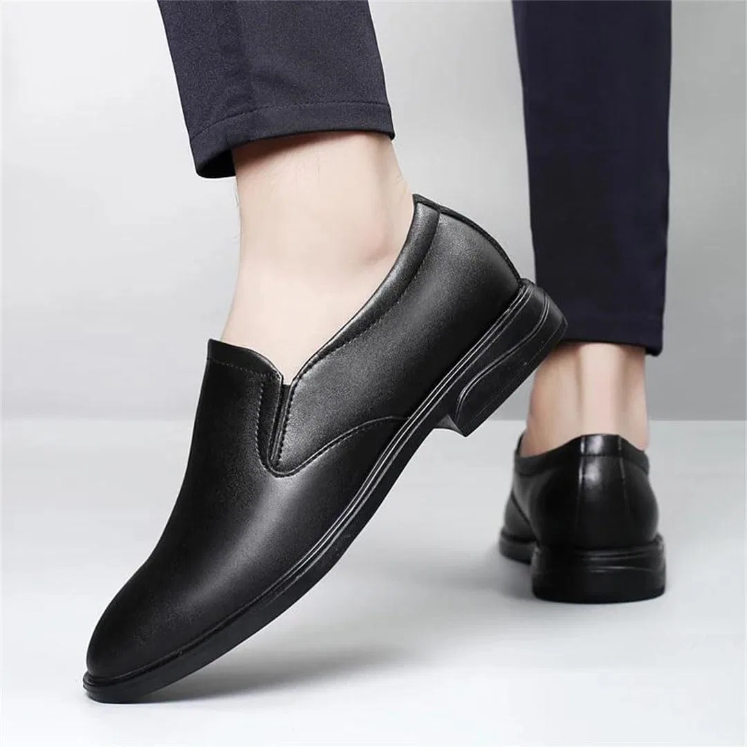 Мокасины кожаные Loafers Slip-On Driving Shoes, белый — фото 3