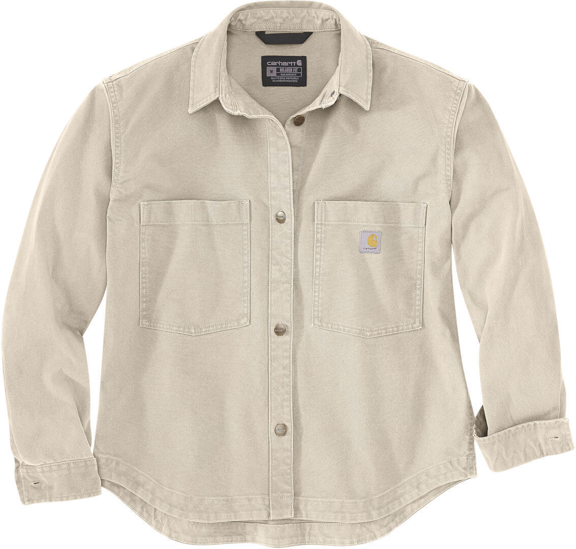 

Лонгслив Carhartt Rugged Flex Loose Fit Heavyweight Duck Ladies Shirt, кремовый