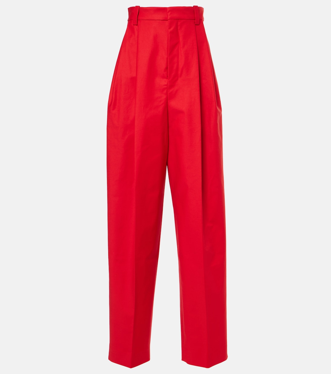 

Широкие брюки Curzio с высокой талией из хлопковой смеси Jacquemus, красный