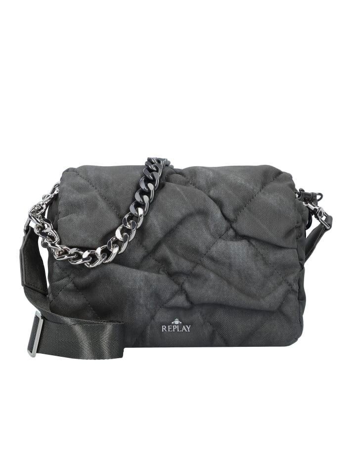 

Наплечная сумка Replay Schultertasche 24 cm, цвет washed black