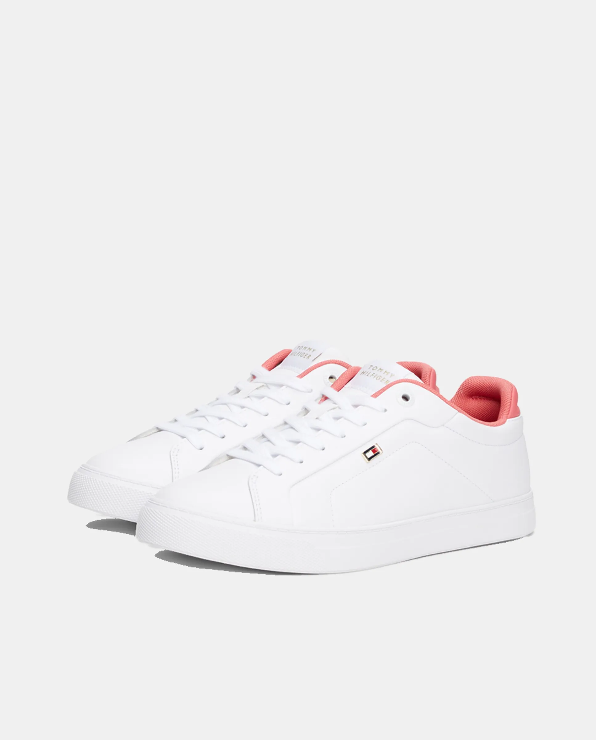 Кроссовки из кожи Tommy Hilfiger, белый — фото 2
