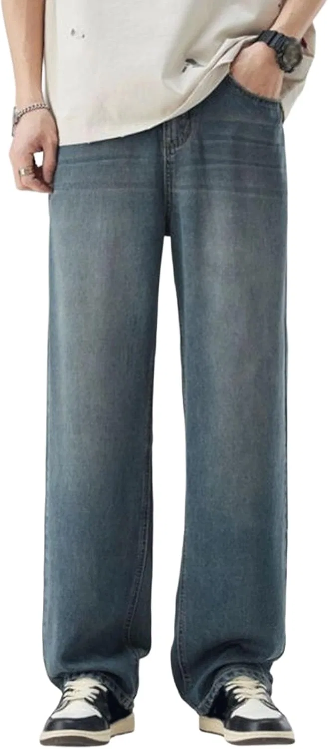 Джинсы прямые повседневные, Vintage Blue1 B1