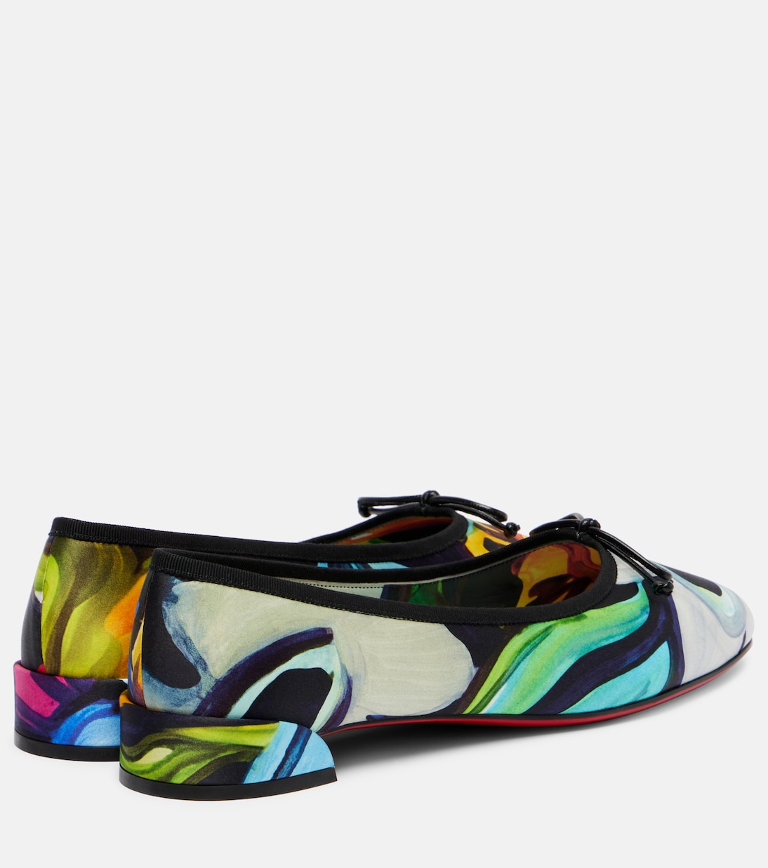 Балетки Sweetie Jane из сатинового крепа Christian Louboutin, Multi/Lin Multi — фото 2