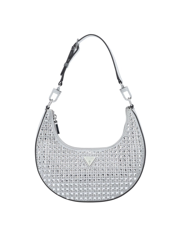 

Наплечная сумка Guess, серебряный, Серебристый, Наплечная сумка Guess, серебряный