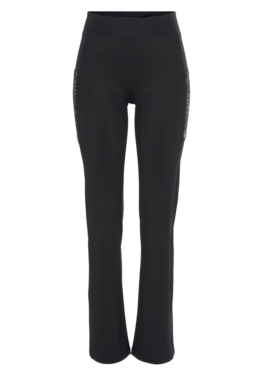 

Брюки LASCANA ACTIVE Flared Athletic Pants, черный