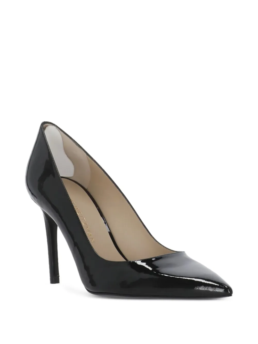 Туфли-лодочки Stuart Power на каблуке 90 мм Stuart Weitzman, черный — фото 2
