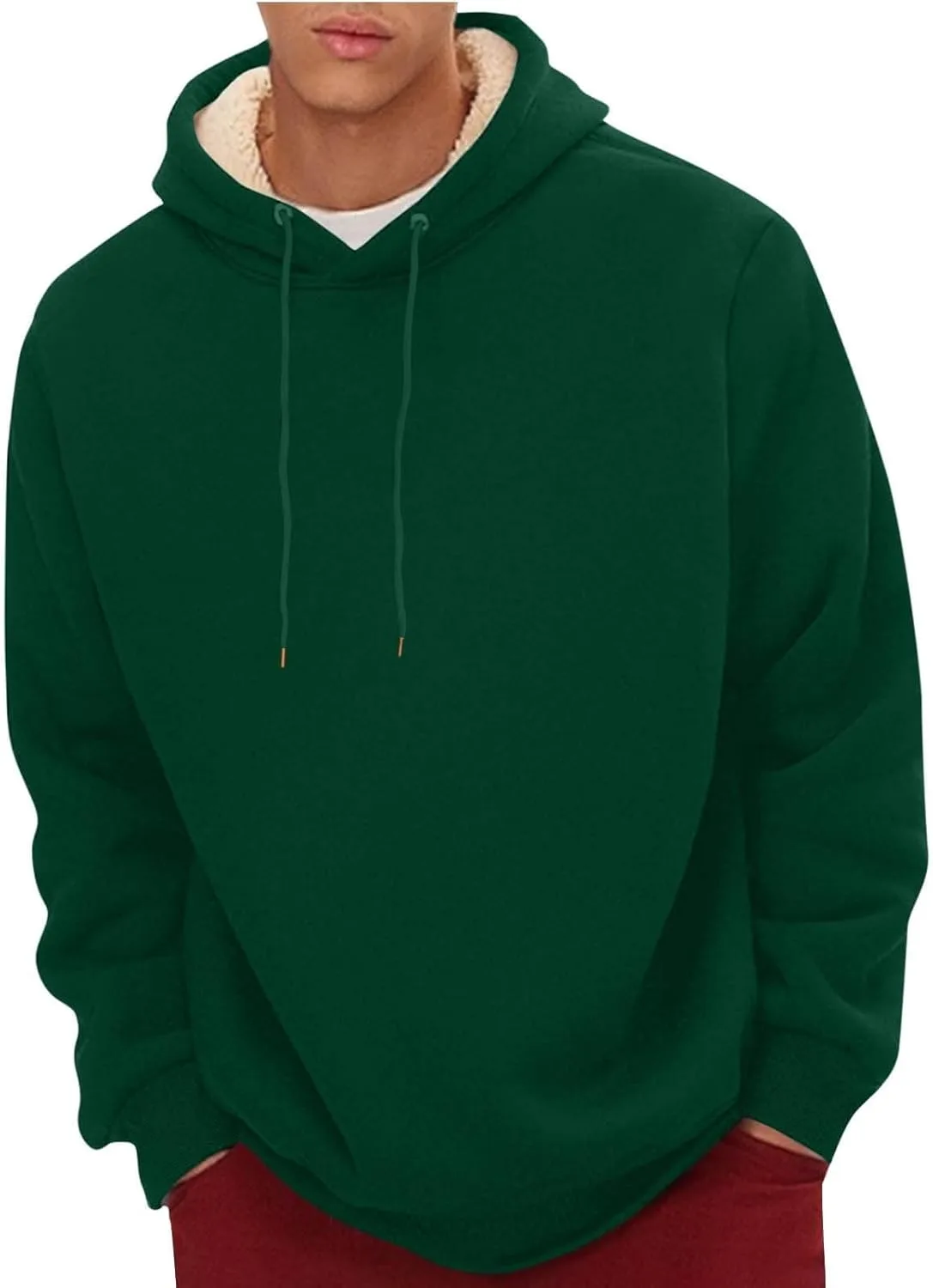 

Мужская утепленная толстовка с капюшоном и карманами MGWTFZDL