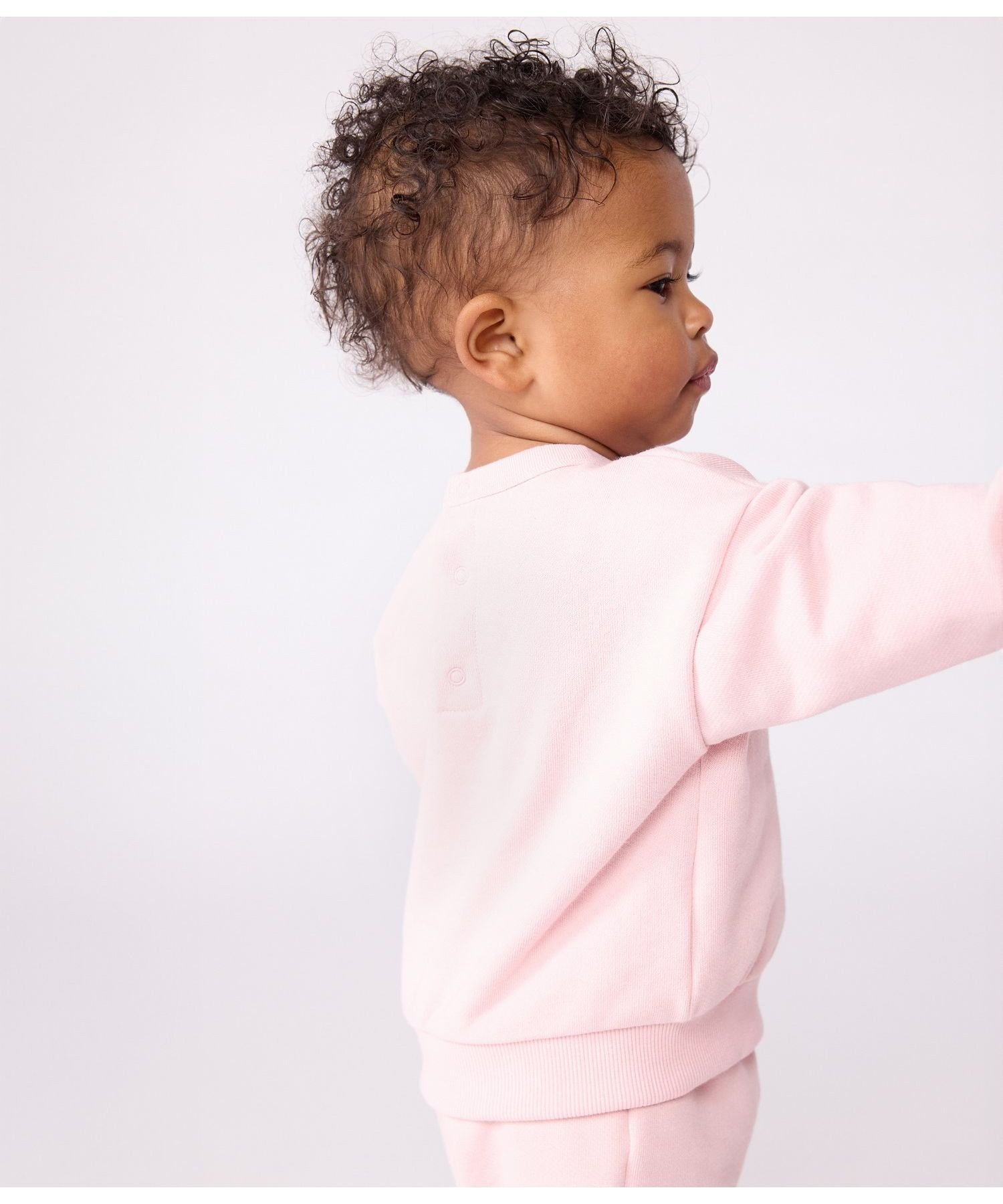 Пуловер из толстовки PETIT BATEAU, Light Pink — фото 2