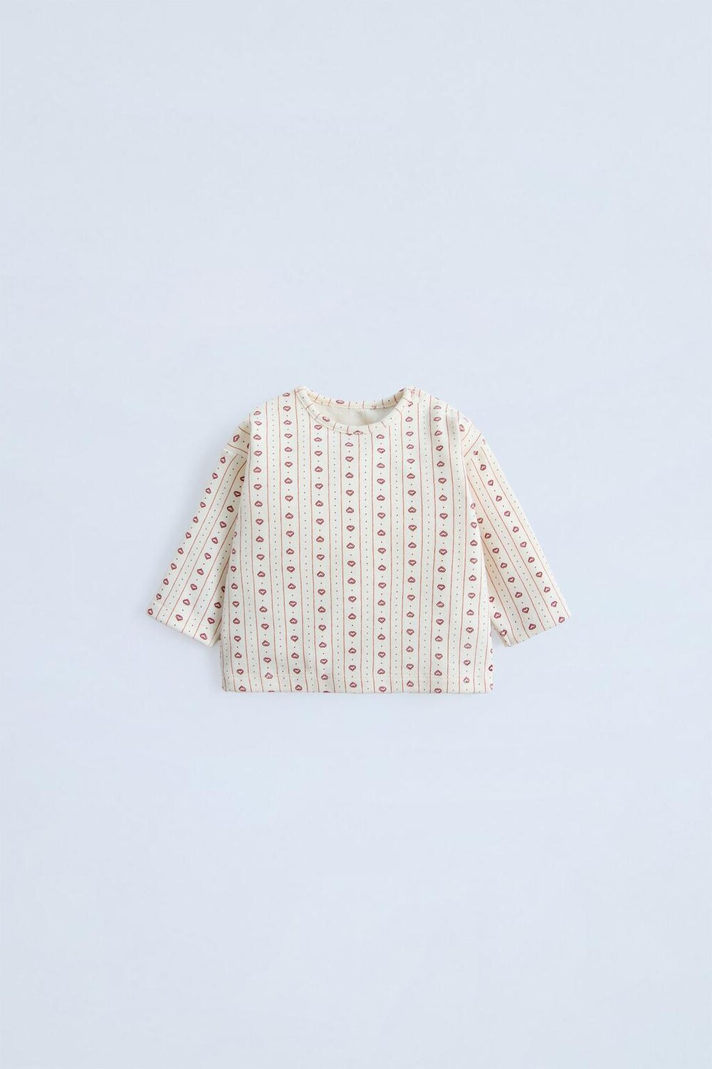 

Сердца топ ZARA, экрю