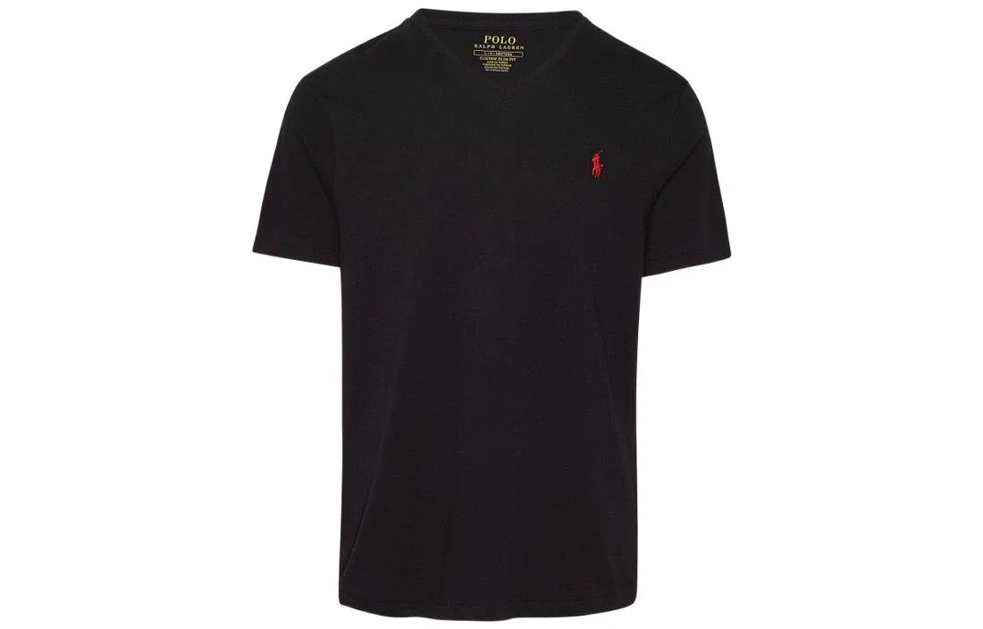 Футболка поло с вышивкой Polo Ralph Lauren Black