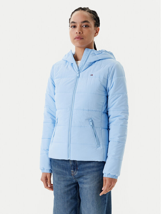 

Приталенная переходная куртка DW0DW20959 Tommy Jeans, голубой