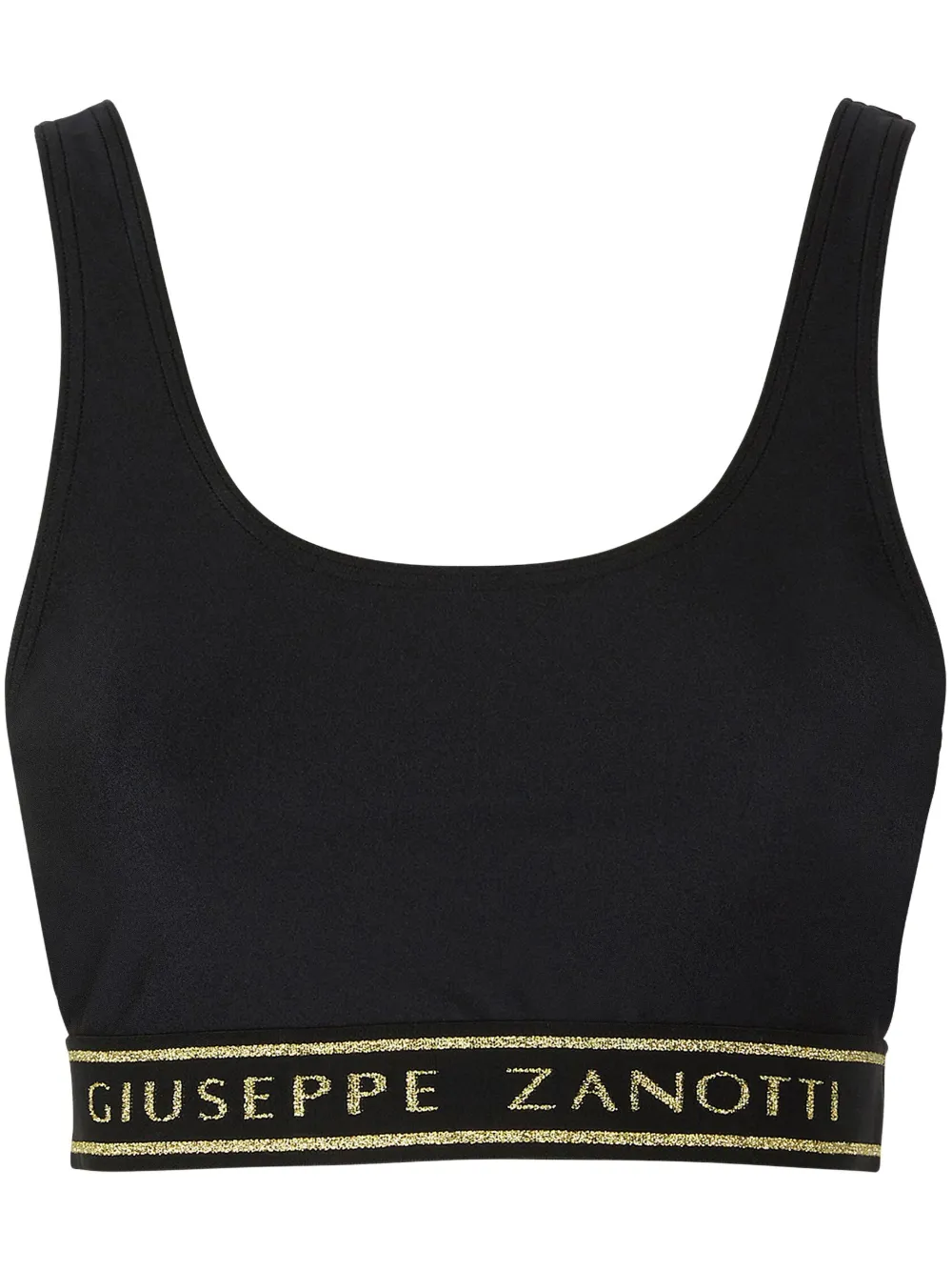 

Топ с логотипом Giuseppe Zanotti, черный