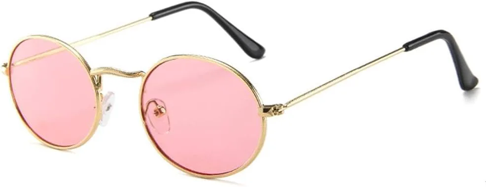 

Маленькие женские солнцезащитные очки в овальной оправе желтого цвета в стиле 90-х, модный тренд 2025 года, женские солнцезащитные очки KTUCN, 8 Gold Pink