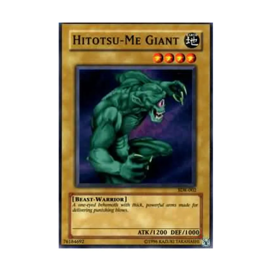 

CCG Хитоцу-Ме Гигант (Обычный), Yu-Gi-Oh - Structure Deck - Kaiba - Singles