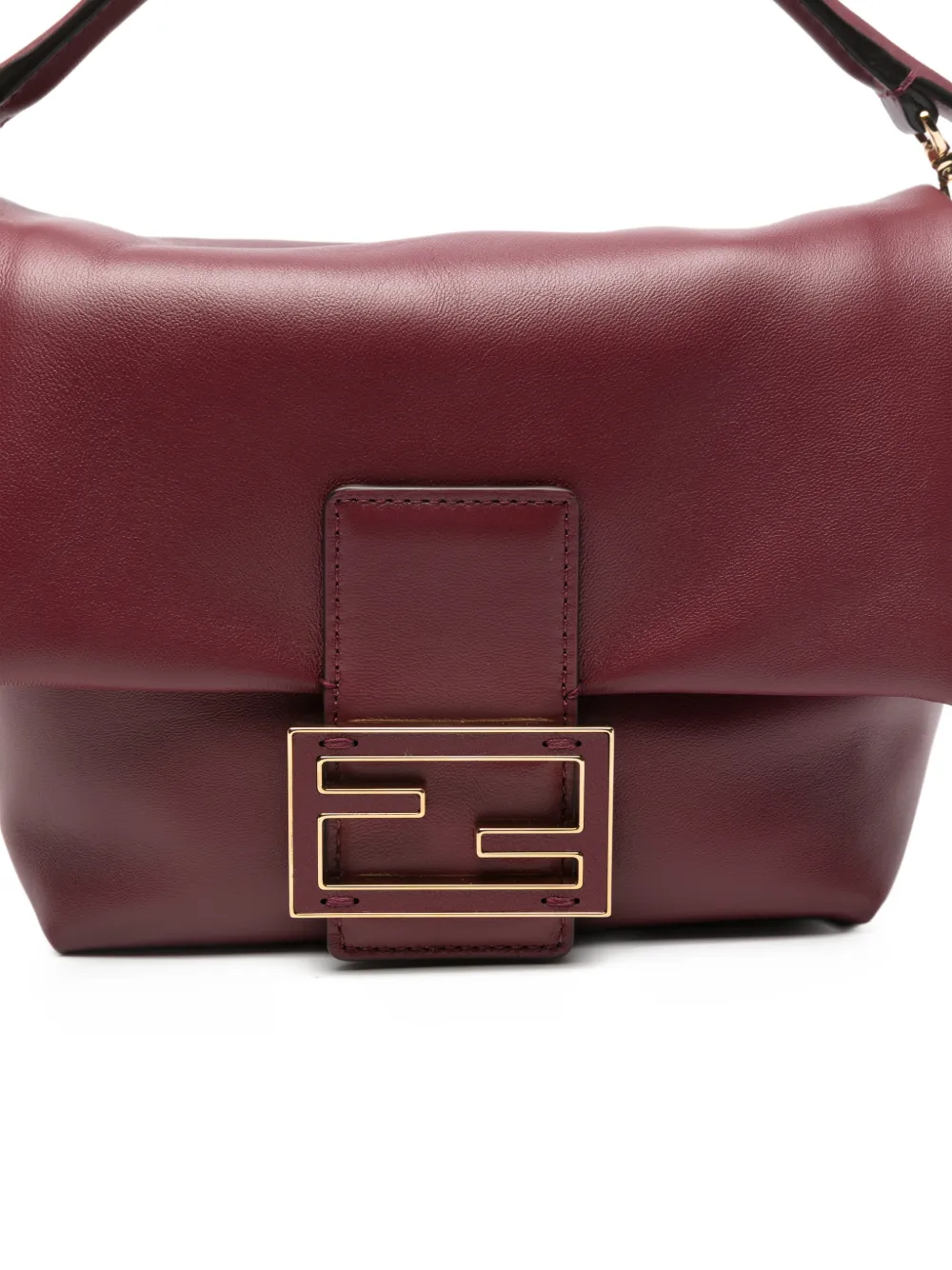 Сумка-тоут Small Mamma Baguette из кожи Fendi, красный — фото 4