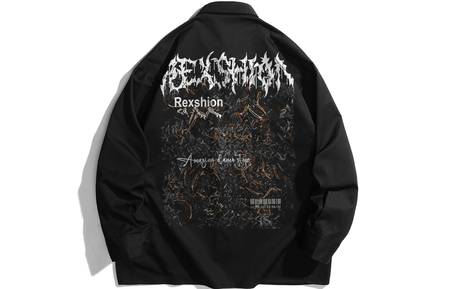 

REXSHION Рубашка унисекс, Черный