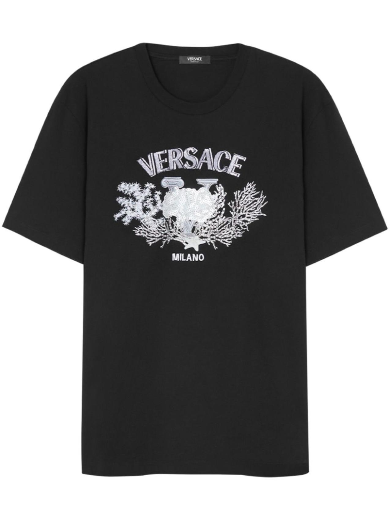 

Футболка с логотипом Versace, черный