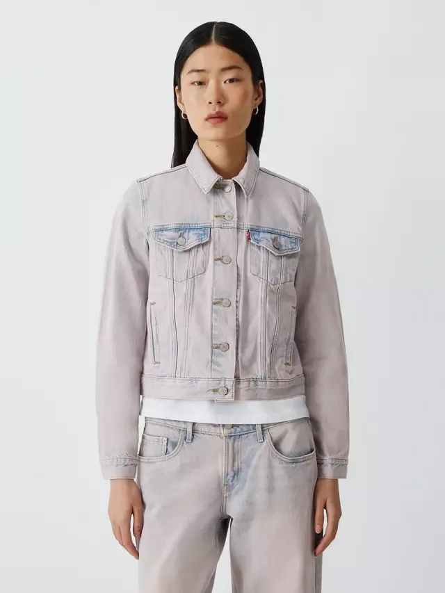 Оригинальная джинсовая куртка дальнобойщика, светло-розовая Levi's