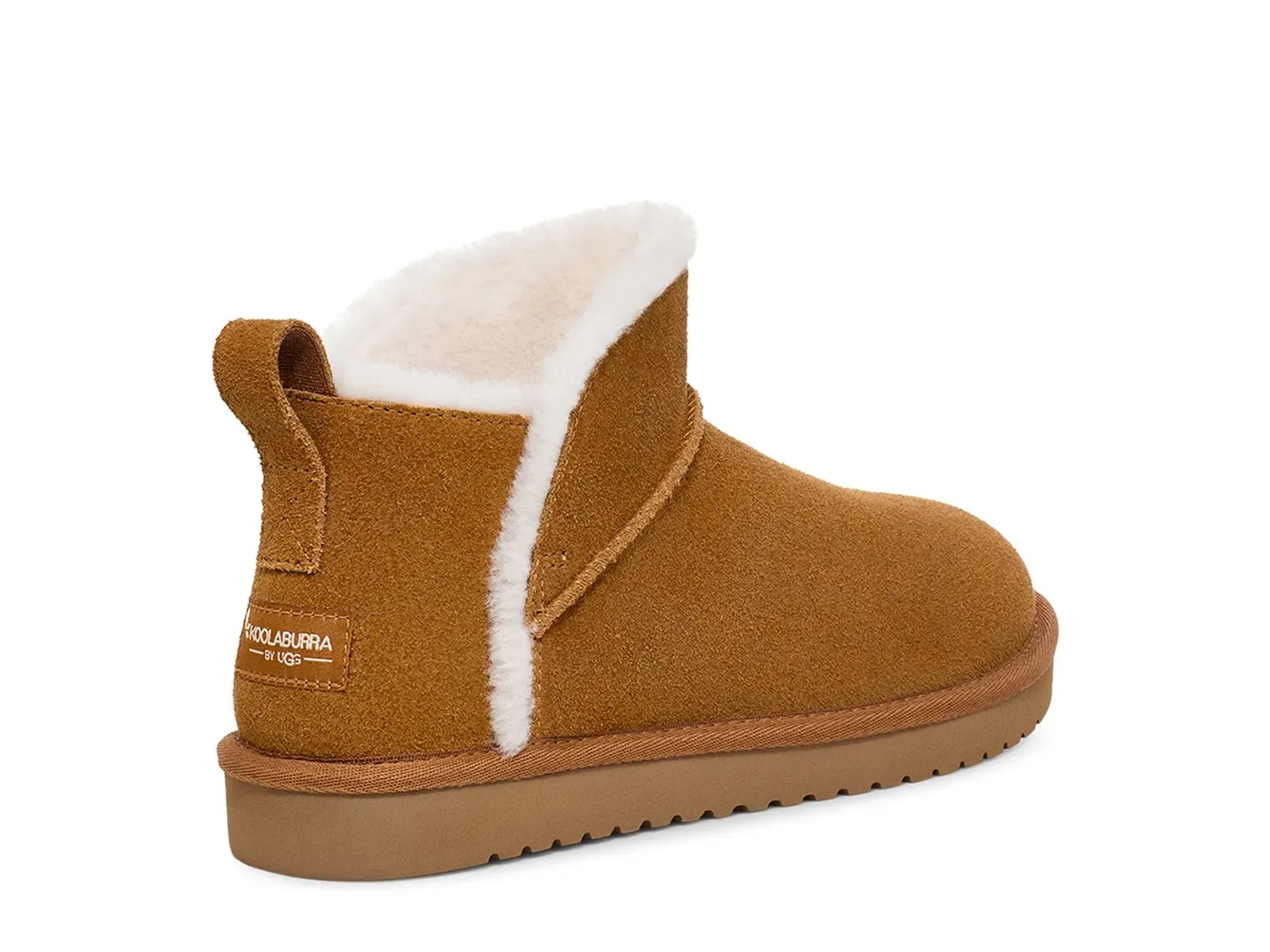 Женские ботинки UGG Koola Ultra короткие с мехом, коньячный — фото 3