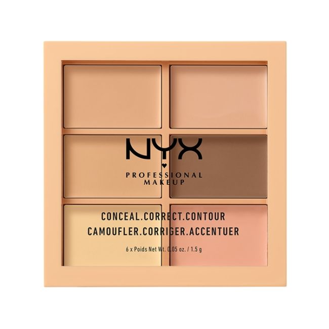 

Палитра консилеров NYX Professional Makeup, цвет 3cp01 light, 6 x 1,5 гр
