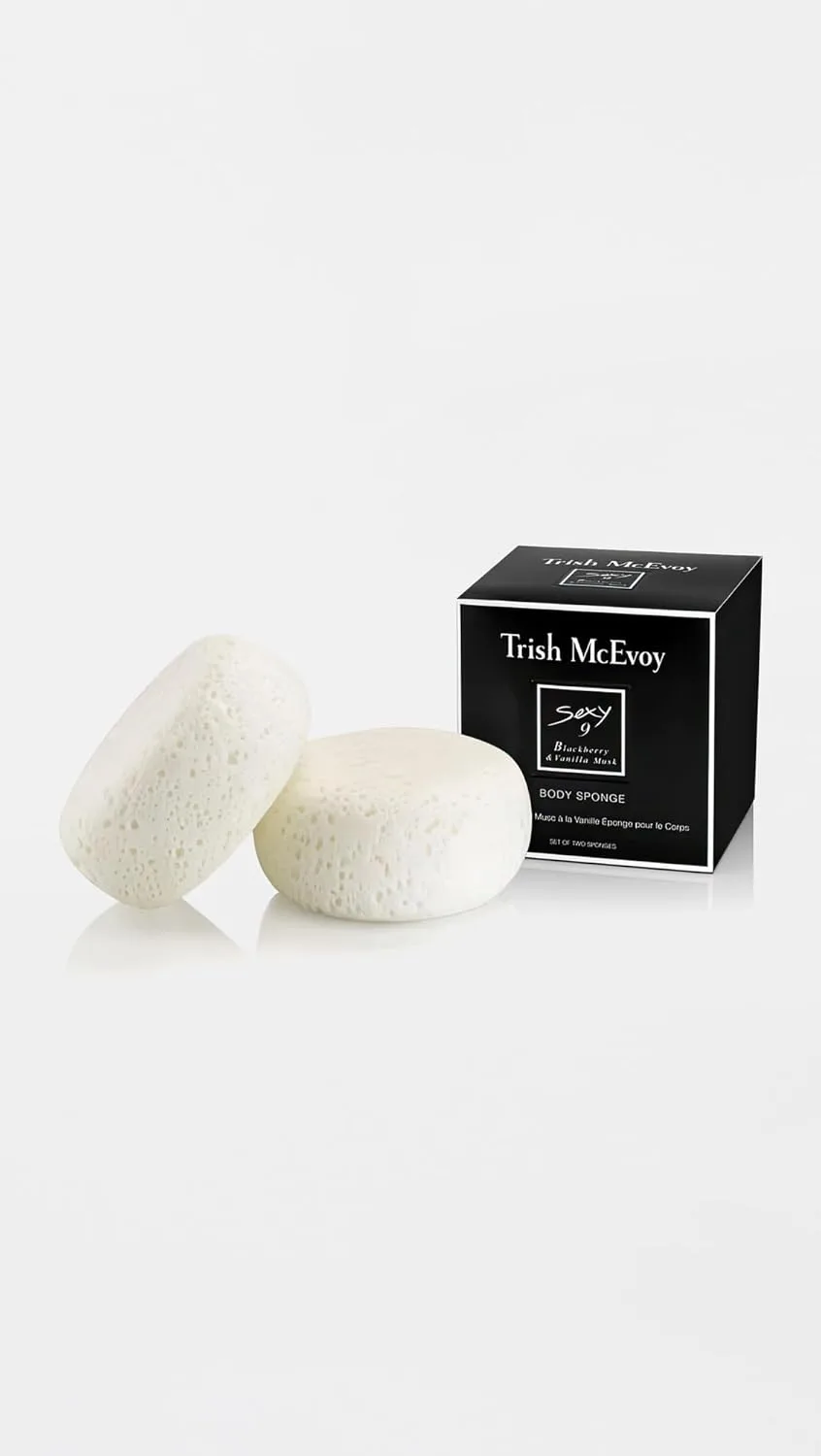 Набор из 9 спонжей для тела Trish McEvoy Sexy 9 BlackBerry & Vanilla Musk 2 шт. (1 шт.), Blackberry & Vanilla — фото 4