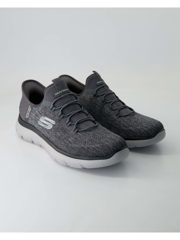 

Кроссовки на шнуровке Skechers, серый