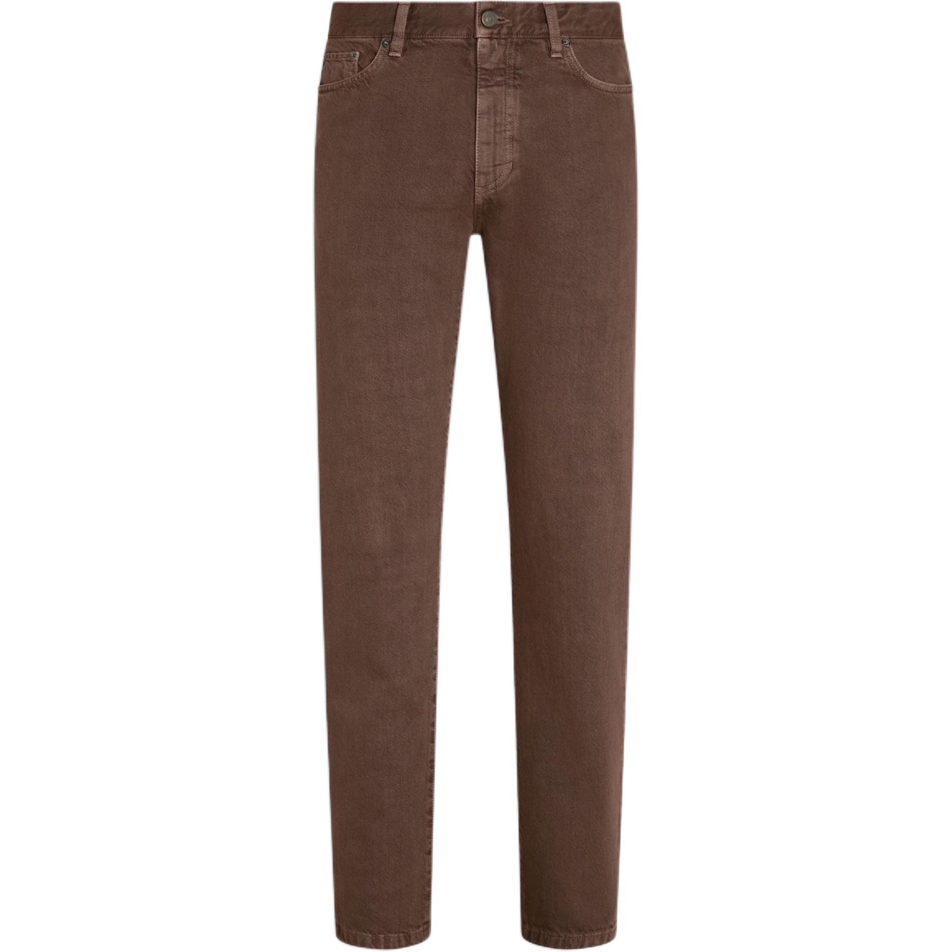 

Ermenegildo Zegna Мужские джинсы, коричневые, средней зауженной посадки