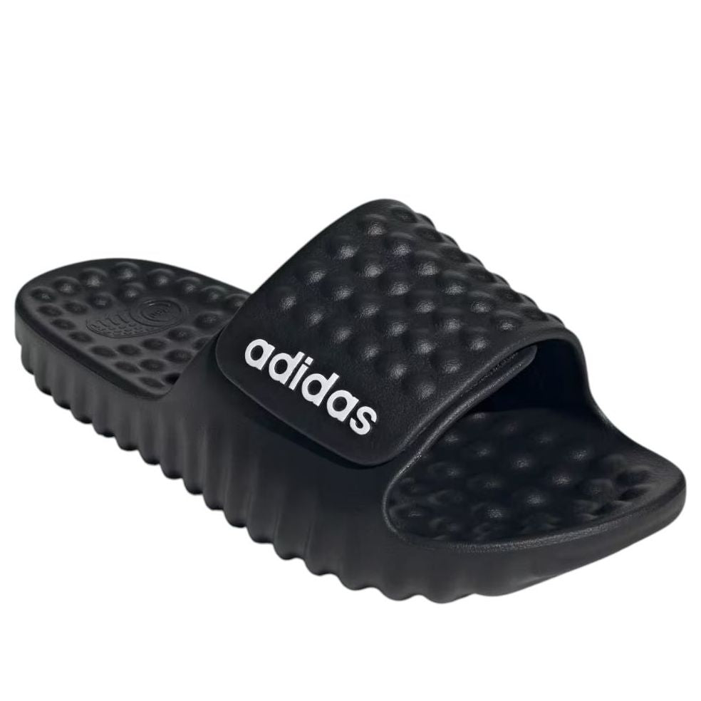 Шлепанцы Adidas Adissage 360Rec 'Черно-белые' — фото 2