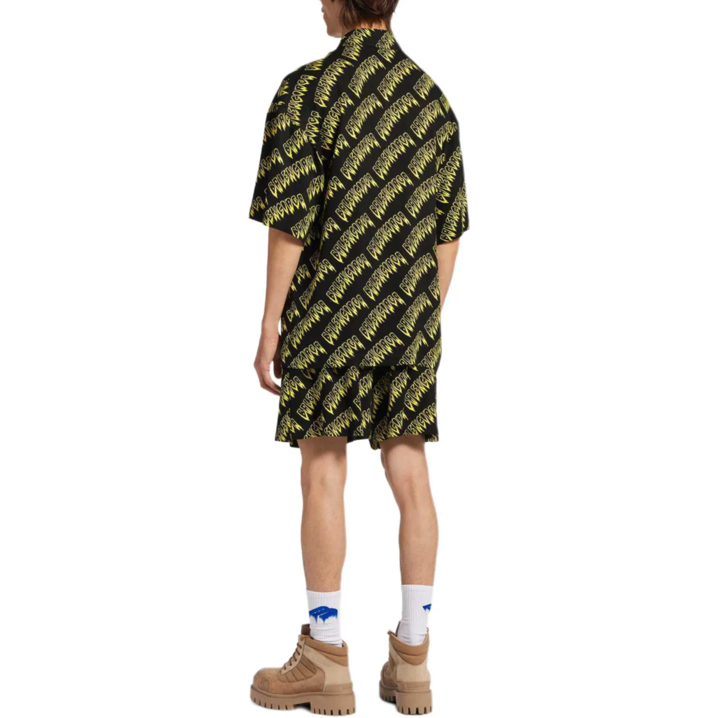 Рубашка SS26 Loose Fit мужская Balenciaga, Black — фото 4