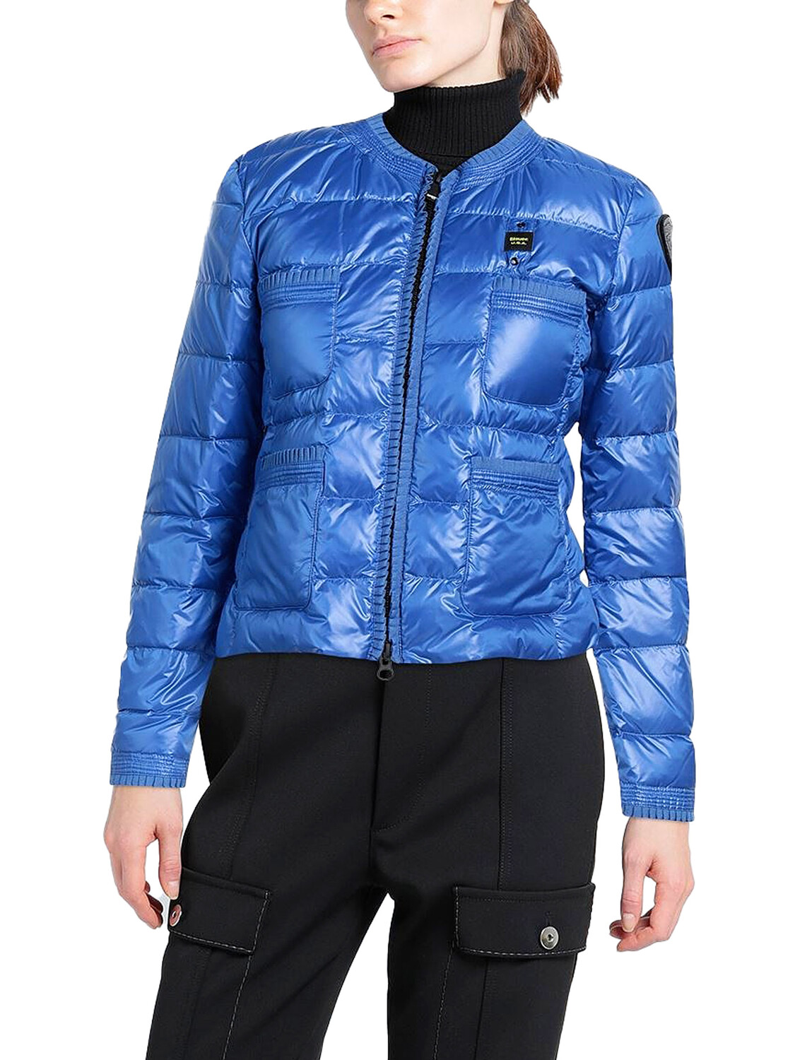 

Пуховик giubbini corti imbottito piuma Blauer, синий