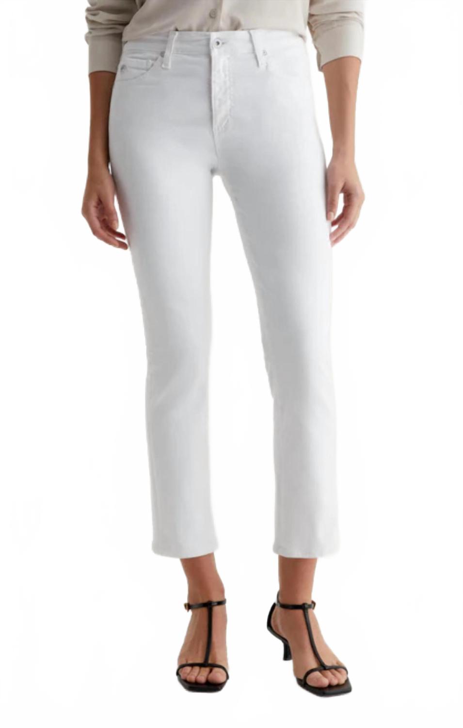

Мари Кроп Джинсы в галерее белый AG Jeans