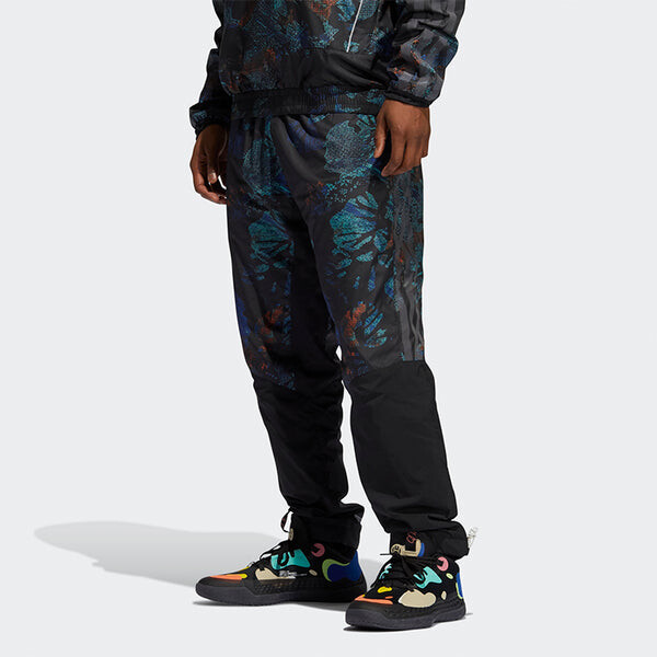 Спортивные штаны adidas Hrdn Nxt Pant Flowery Printed Basketball Pants Men's Black, черный — фото 2