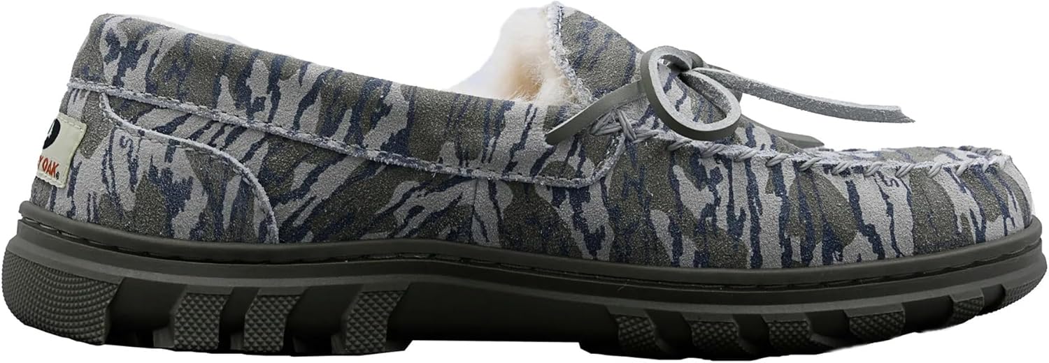 Тапочки Bonezzz Flex - удобные мужские тапочки с камуфляжем Mossy Oak и подкладкой из искусственной овчины - прочные и экологичные согревающие для ног с эффектом памяти, подходят для дома и улицы 26Bonezzz, Mossy Oak Bottomland — фото 2
