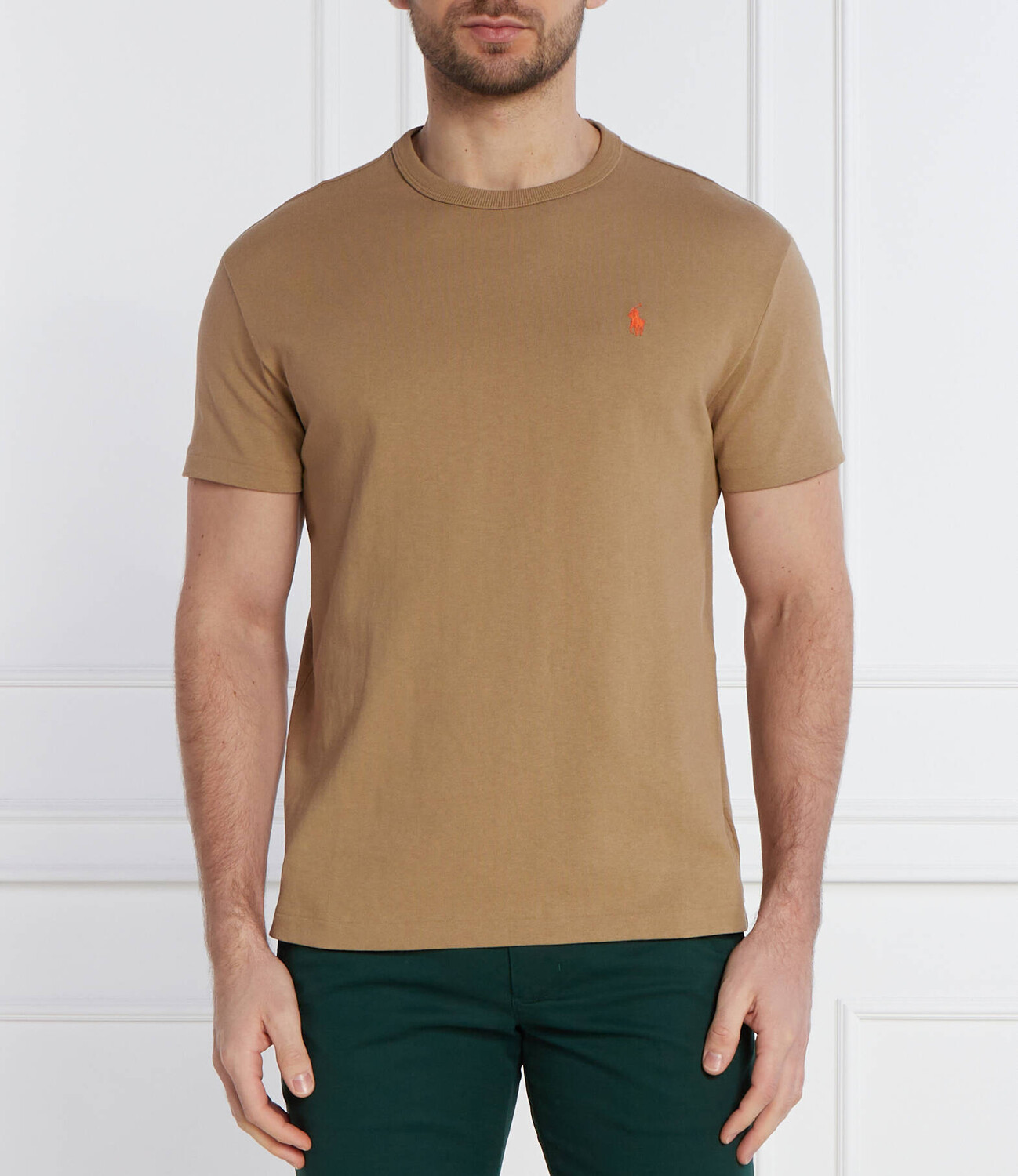 

Футболка POLO RALPH LAUREN Classic fit, коричневый