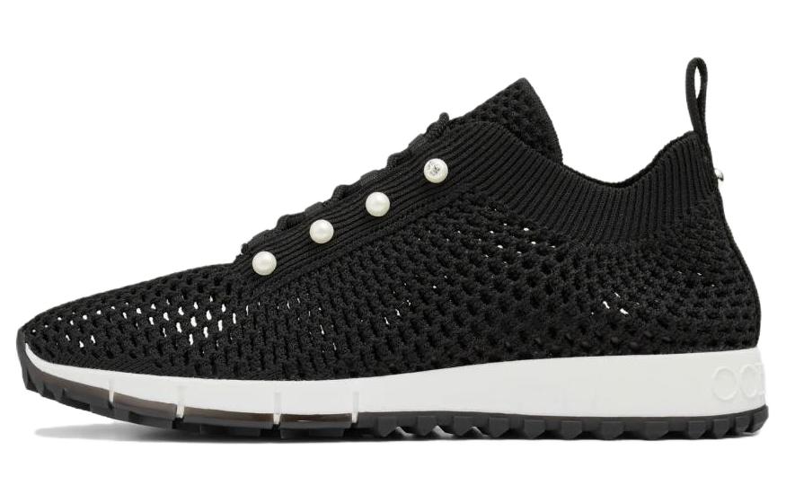 Кроссовки Veles с жемчужной отделкой Jimmy Choo, Black