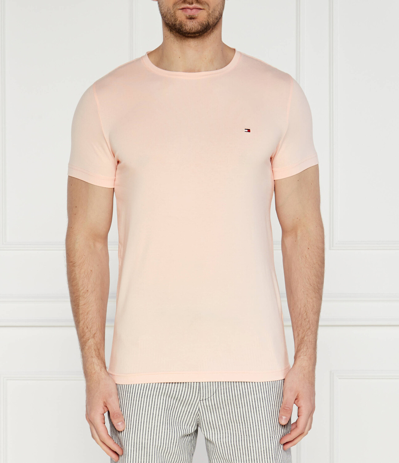 

Футболка Tommy Hilfiger Slim Fit stretch, цвет salmone